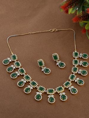 green brass bridal necklace - 17337666 - Standard Image - 6