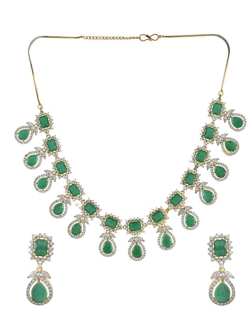 green brass bridal necklace - 17337666 - Zoom Image - 1