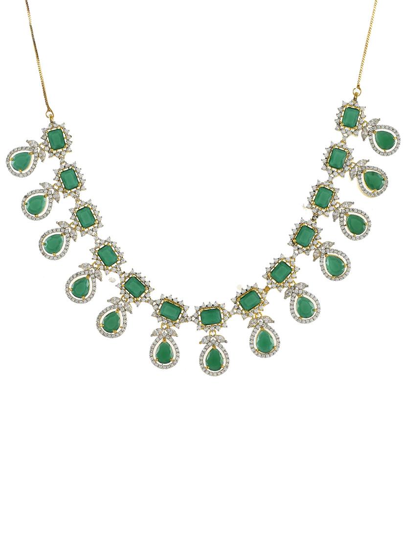 green brass bridal necklace - 17337666 - Zoom Image - 2