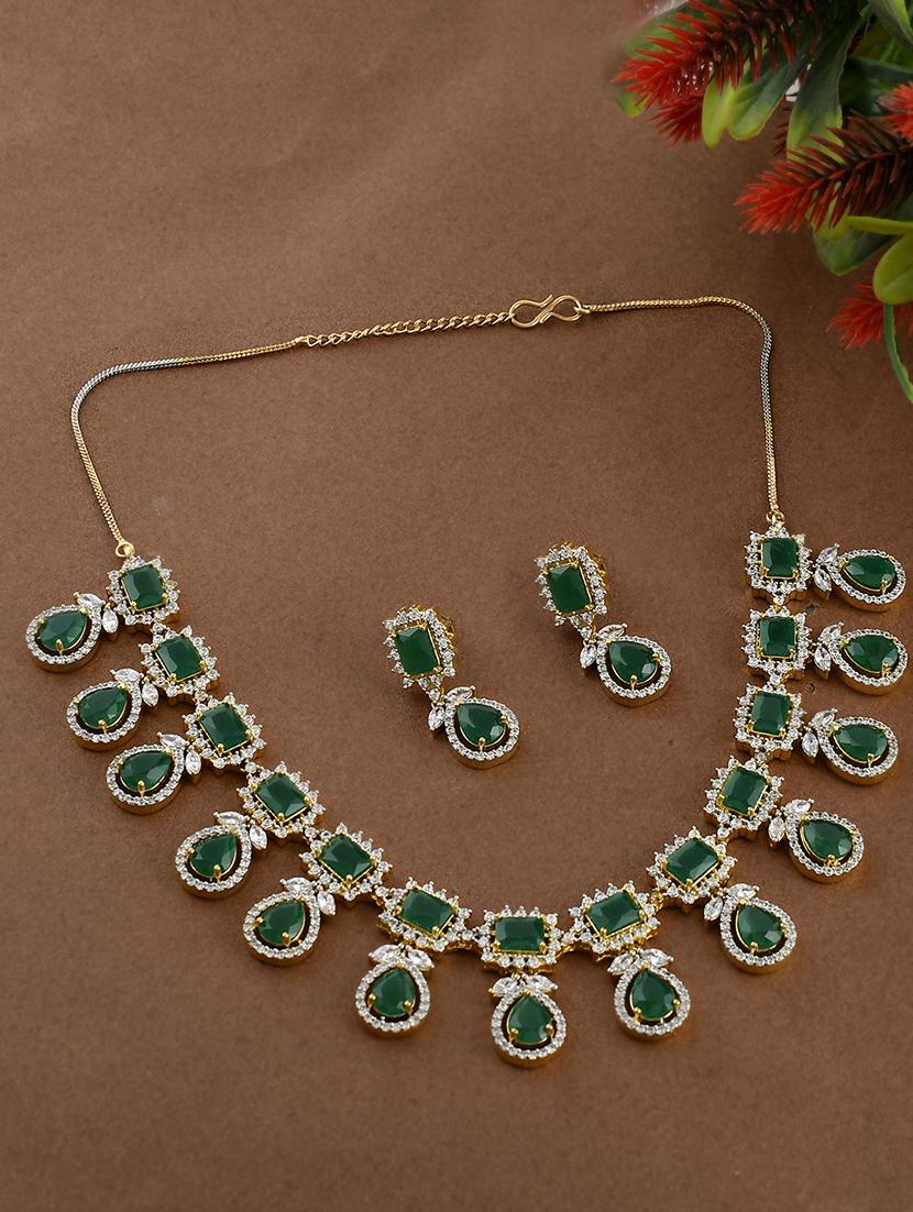 green brass bridal necklace - 17337666 - Zoom Image - 6