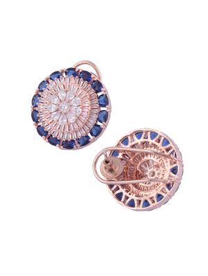 blue brass studs earring - 17337965 - Standard Image - 2