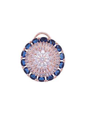blue brass studs earring - 17337965 - Standard Image - 3