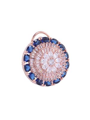 blue brass studs earring - 17337965 - Standard Image - 4