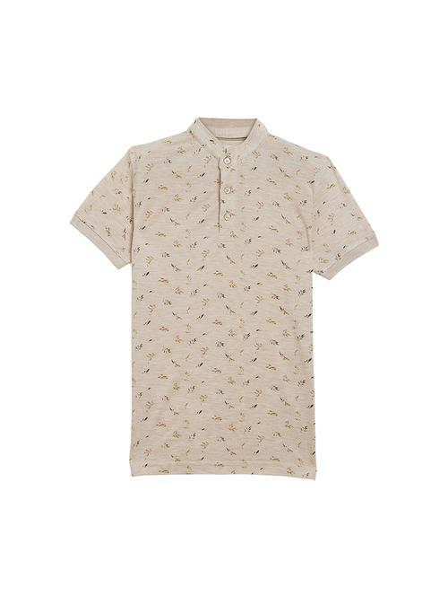 beige cotton tshirt - 17338007 - Standard Image - 1