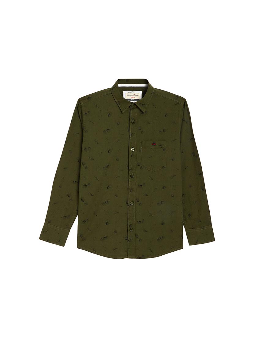 green cotton shirt - 17338028 - Zoom Image - 1