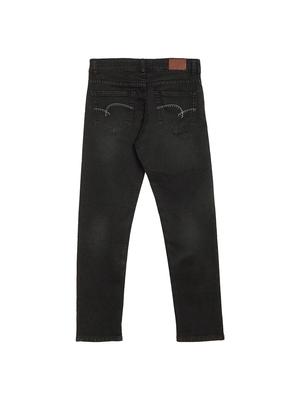 black cotton plain jean - 17338035 - Standard Image - 2
