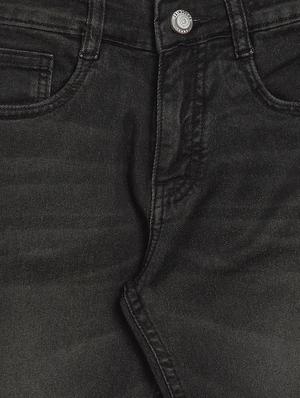black cotton plain jean - 17338035 - Standard Image - 3