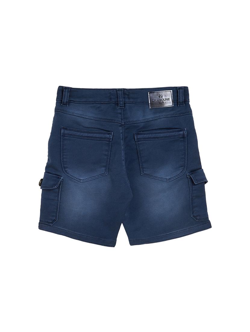 blue cotton shorts shorts - 17338044 - Zoom Image - 2