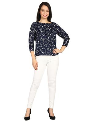 round neck floral top - 17338534 - Standard Image - 4