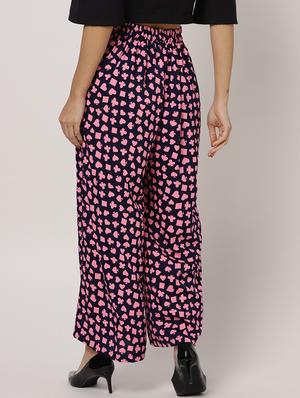 mid rise printed palazzo - 17338659 - Standard Image - 3