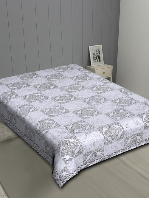 cotton single bedsheet - 17338697 - Standard Image - 1