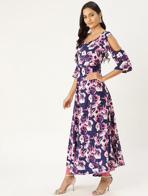 floral flared kurta - 17338844 - Standard Image - 2