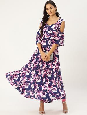 floral flared kurta - 17338844 - Standard Image - 4