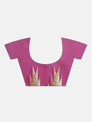 geometrical banarasi saree with blouse - 17338885 - Standard Image - 3