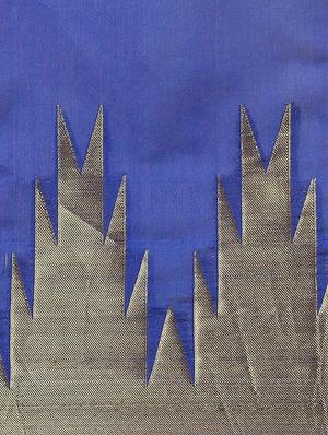 geometrical banarasi saree with blouse - 17338885 - Standard Image - 5