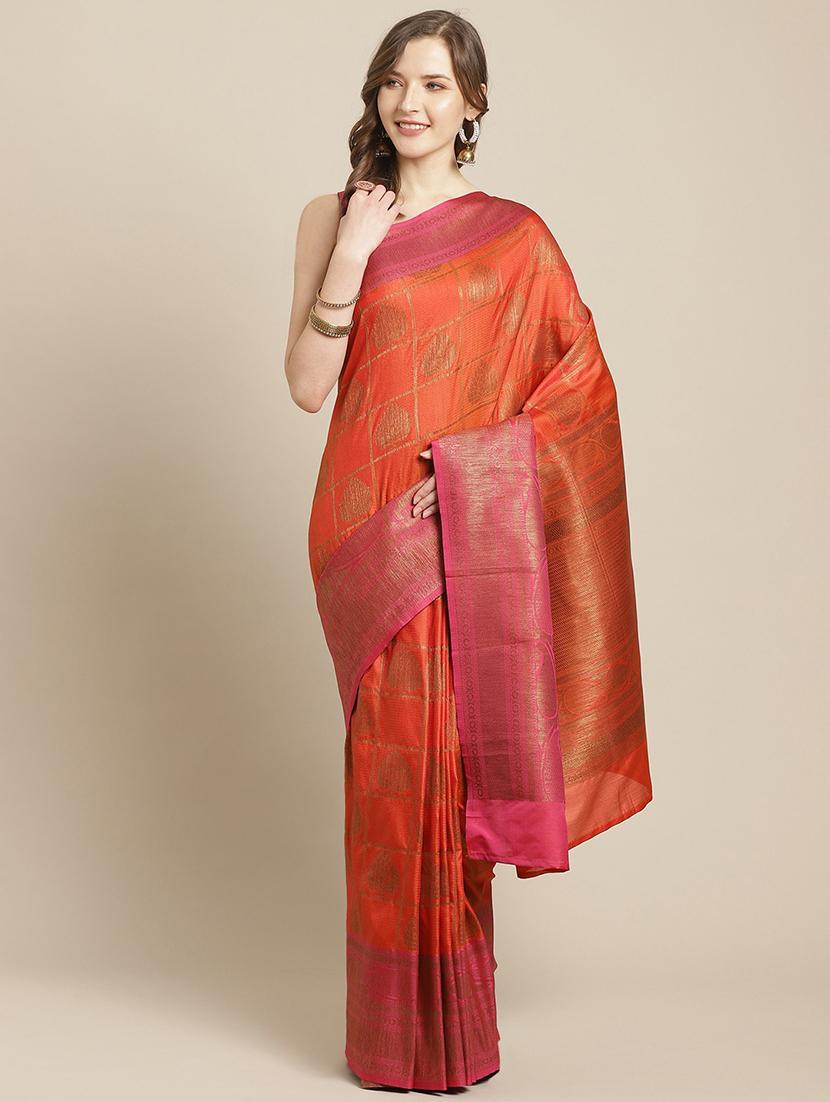 zari work banarasi saree with blouse - 17338911 - Zoom Image - 1