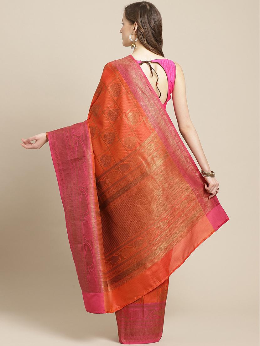 zari work banarasi saree with blouse - 17338911 - Zoom Image - 2