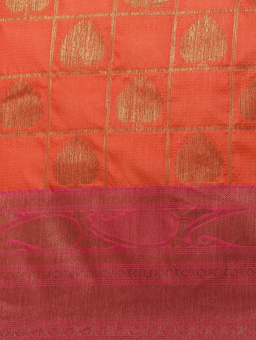 zari work banarasi saree with blouse - 17338911 - Zoom Image - 4