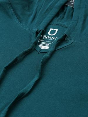 green solid hooded t-shirt - 17338966 - Standard Image - 5