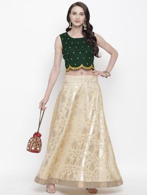 mirror work net blouse - 17338982 - Standard Image - 4