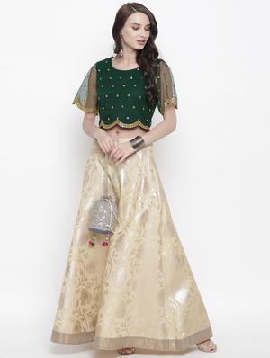 mirror work net blouse - 17338989 - Standard Image - 4