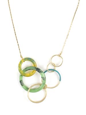 multi colored brass other necklace - 17339028 - Standard Image - 2