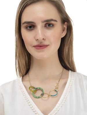 multi colored brass other necklace - 17339028 - Standard Image - 3