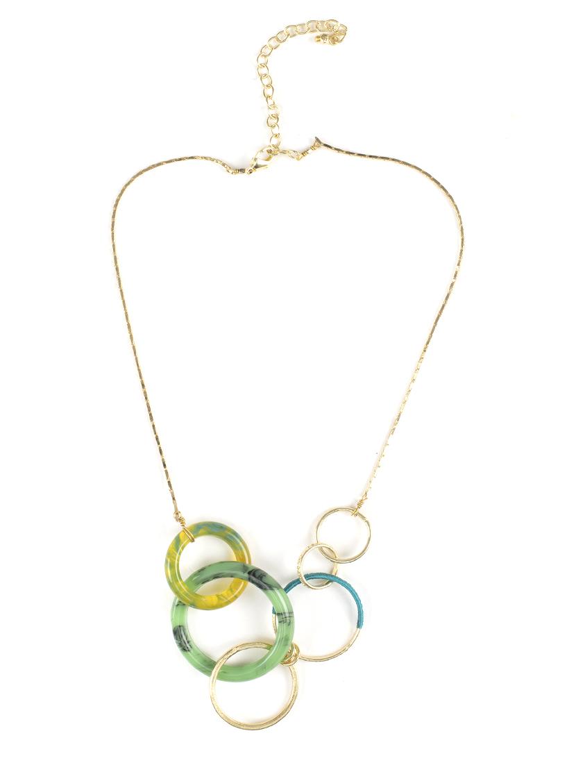 multi colored brass other necklace - 17339028 - Zoom Image - 1