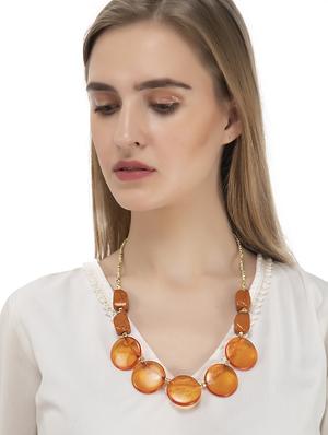 multi colored brass other necklace - 17339029 - Standard Image - 3