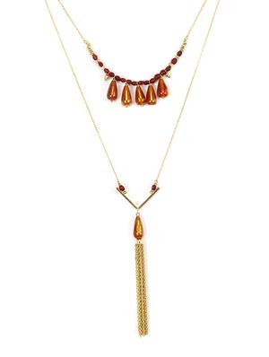 multi colored brass other necklace - 17339031 - Standard Image - 2