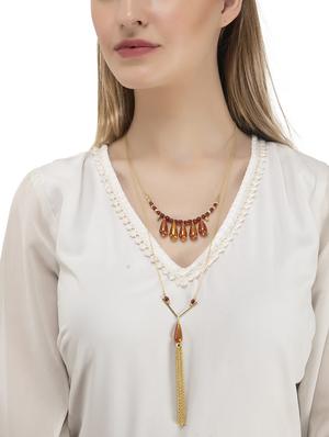 multi colored brass other necklace - 17339031 - Standard Image - 3