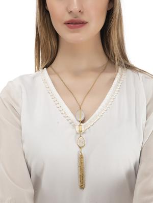 multi colored brass other necklace - 17339034 - Standard Image - 3