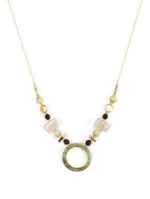 multi colored brass other necklace - 17339038 - Standard Image - 2