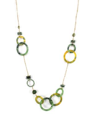 multi colored brass other necklace - 17339039 - Standard Image - 2