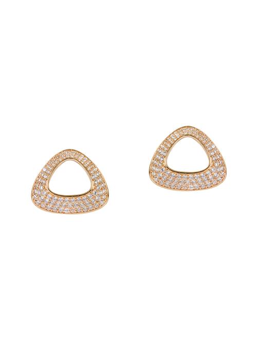 metallic brass studs earring - 17339097 -  Standard Image - 0