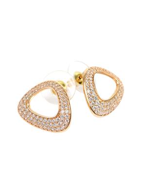 metallic brass studs earring - 17339097 -  Standard Image - 1