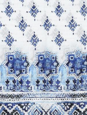 blue cotton stole - 17339698 - Standard Image - 3
