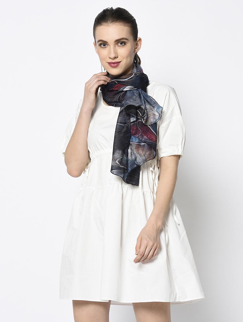 black modal silk stole - 17339699 - Zoom Image - 1