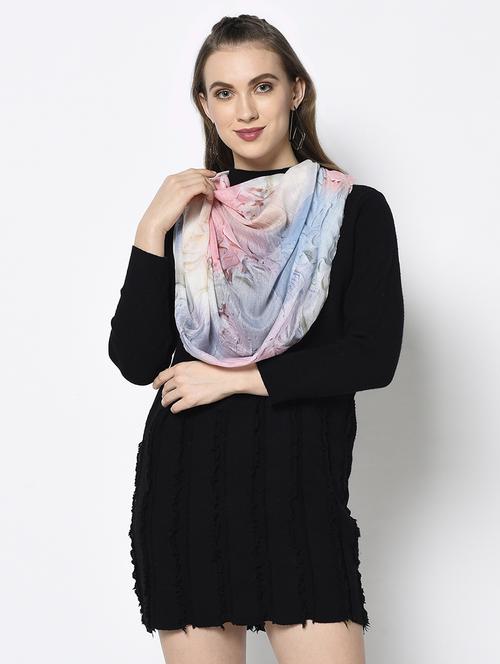 pink modal silk stole - 17339705 - Standard Image - 1