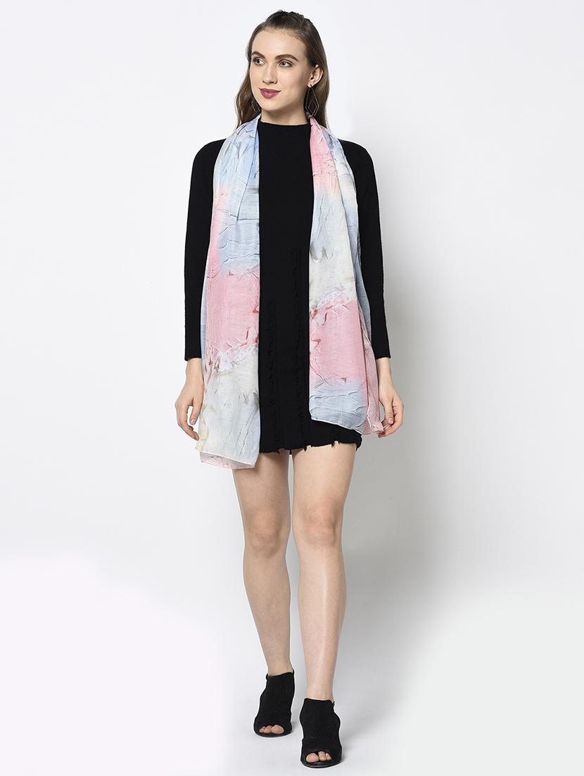 pink modal silk stole - 17339705 - Zoom Image - 2