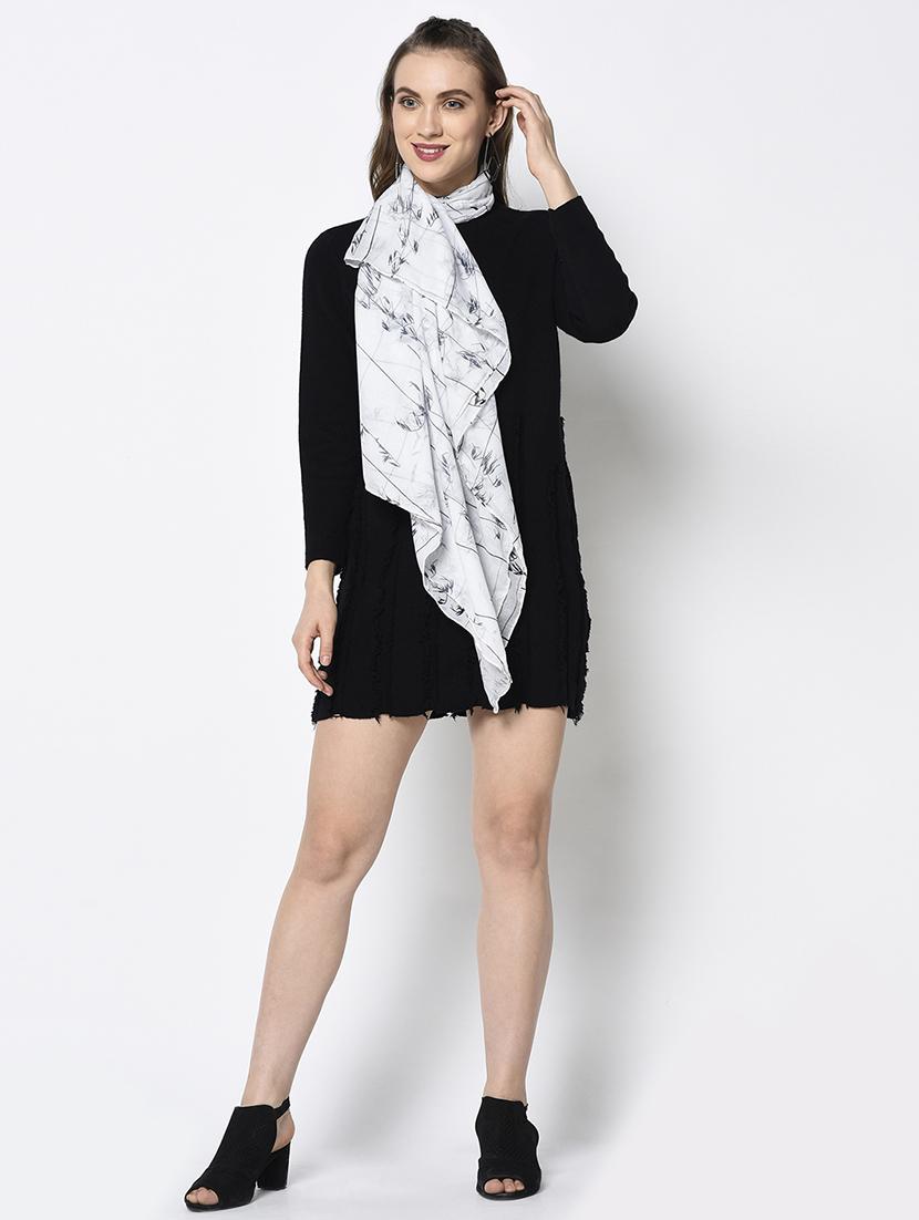 white modal silk stole - 17339706 - Zoom Image - 2