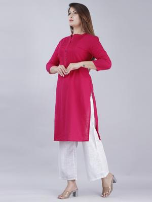 solid straight kurta - 17339920 - Standard Image - 2