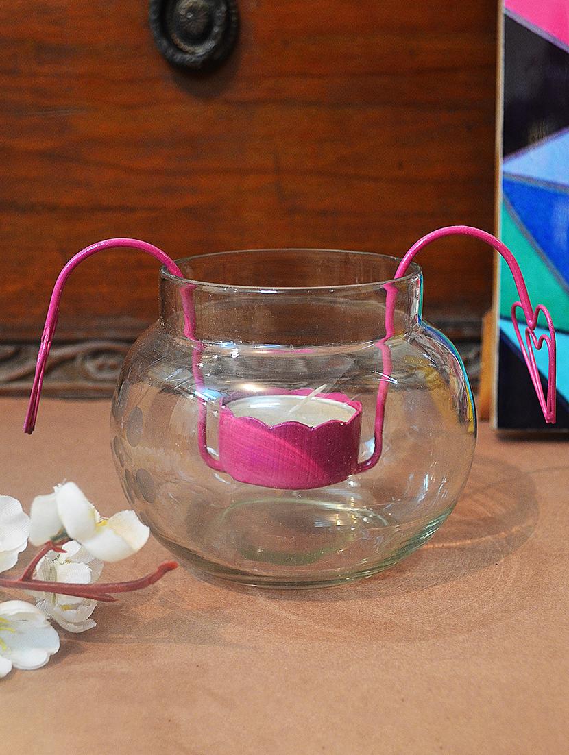 round glass t lite holder - 17340163 - Zoom Image - 1