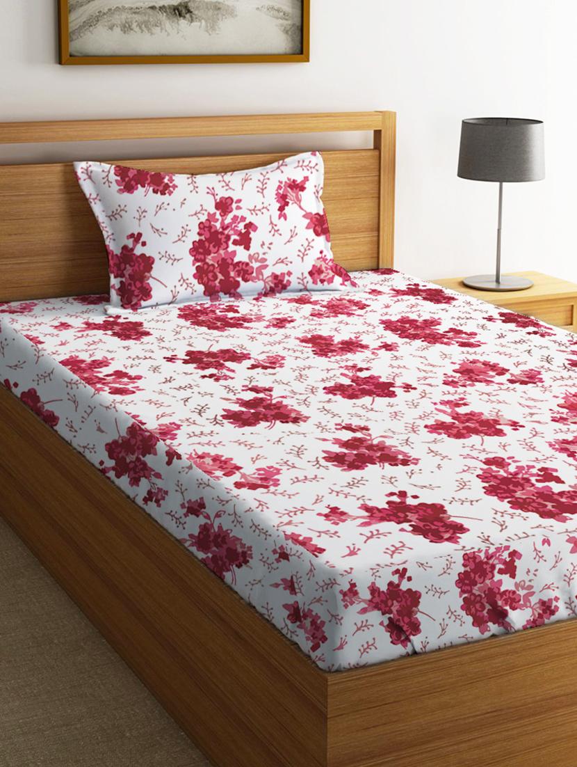 cotton two single bedsheet with 2 pillow cover - 17340320 - Zoom Image - 1
