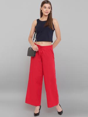 drawstring waist palazzo - 17340610 - Standard Image - 4