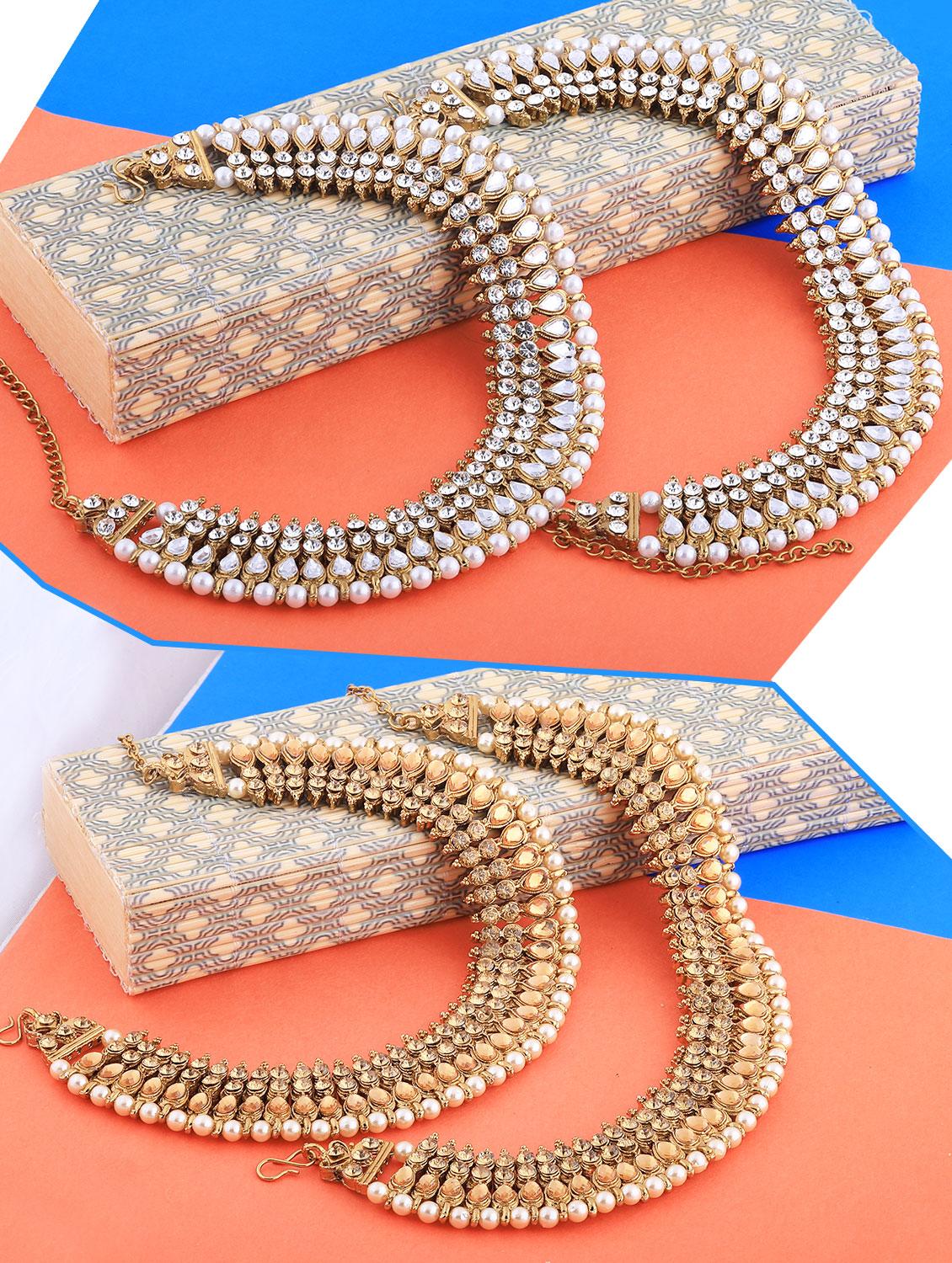 gold tone gold plated payal - 17340724 - Zoom Image - 1