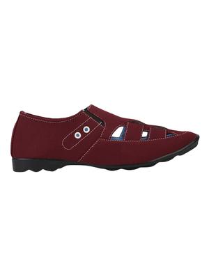red slip on sandals - 17341164 - Standard Image - 2