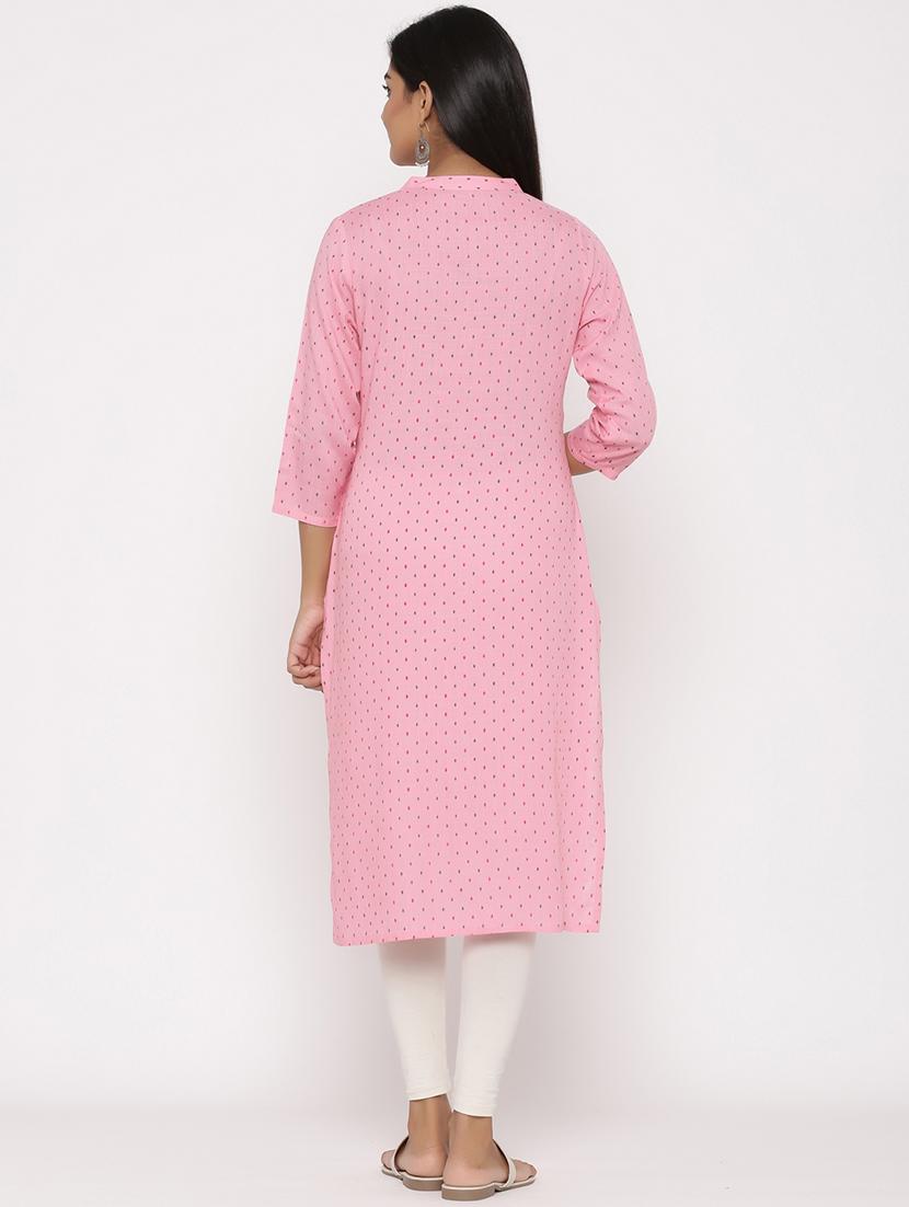 printed straight kurta - 17341229 - Zoom Image - 3