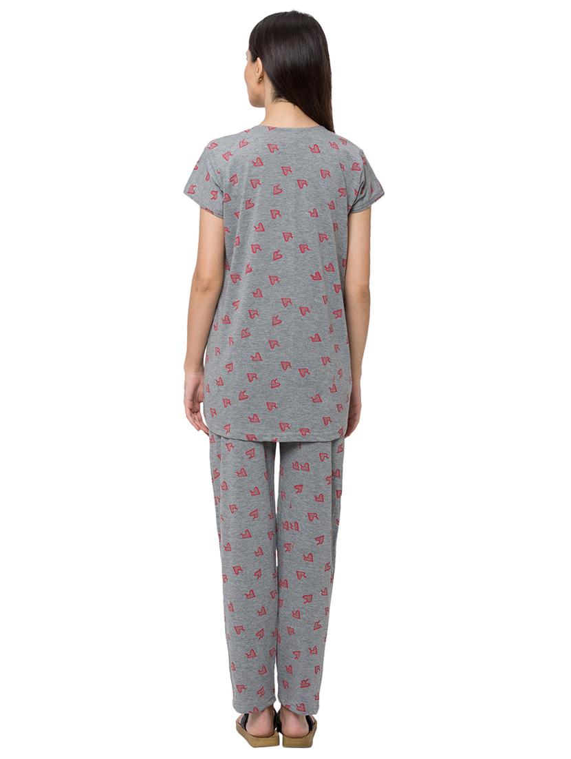 polka dot tee with pyjama set maternity wear - 17341278 - Zoom Image - 3