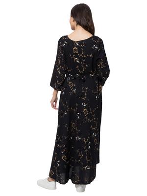 tie back printed maternity wear dress - 17341306 - Standard Image - 3